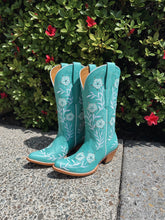 Load image into Gallery viewer, Turquoise Floral Boot
