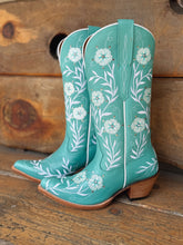 Load image into Gallery viewer, Turquoise Floral Boot

