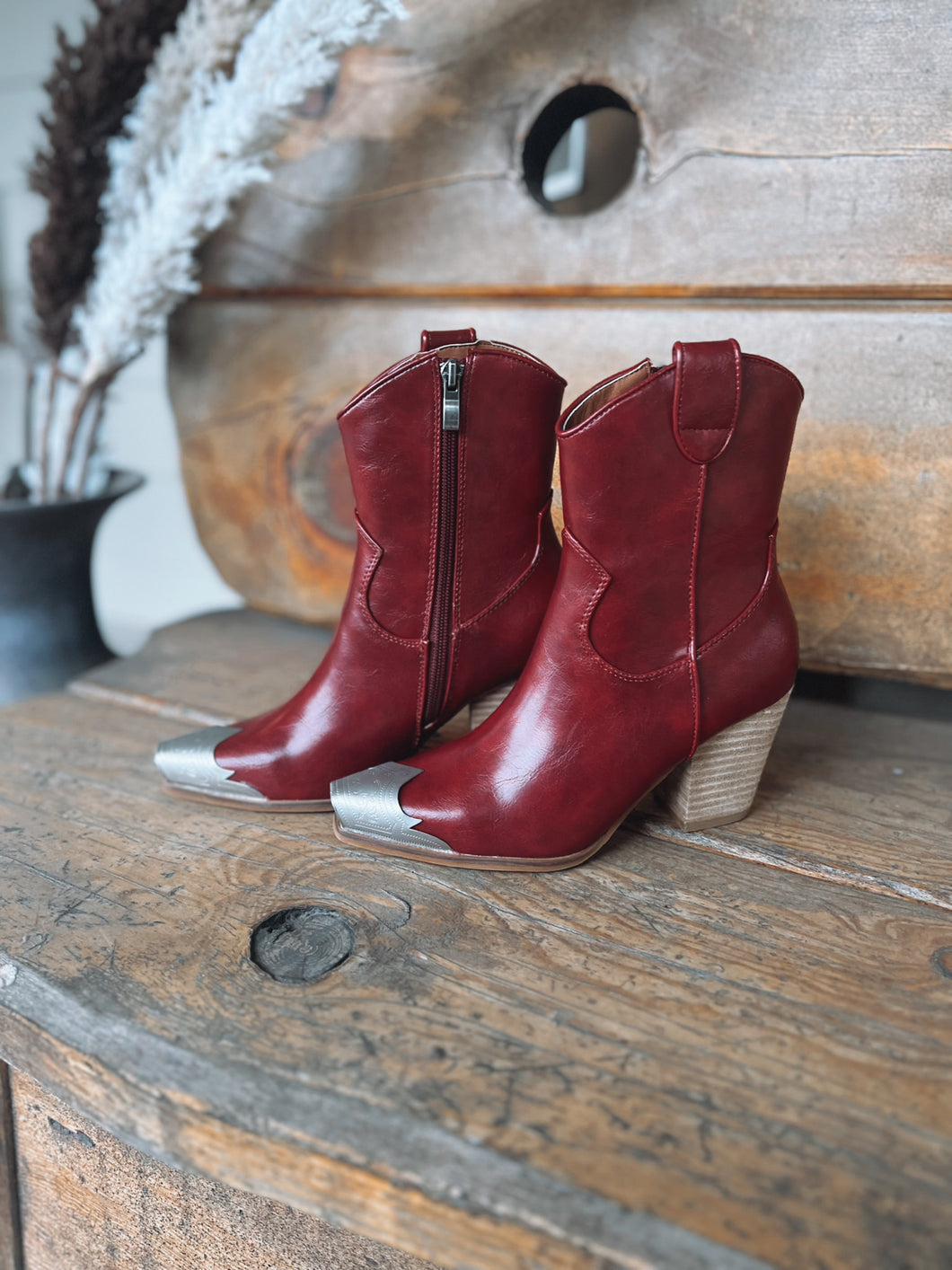 Cherry Dakota Bootie