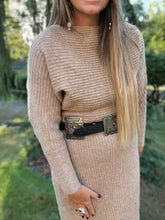 Load image into Gallery viewer, Midi Knit Sweater Dress
