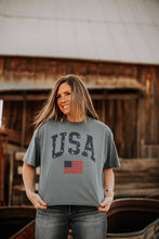 Load image into Gallery viewer, USA Long Crop Indigo Blue
