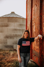 Load image into Gallery viewer, Navy American Flag Knit Top
