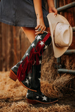 Load image into Gallery viewer, Liberty Black Tall Star Boots
