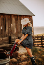 Load image into Gallery viewer, Blue Puff Sleeve Dress
