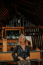 Load image into Gallery viewer, Floral Lace V-Neck Blouse
