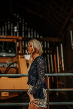 Load image into Gallery viewer, Floral Lace V-Neck Blouse
