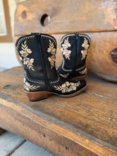 Load image into Gallery viewer, Ladies Roper Black Floral Bootie
