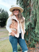 Load image into Gallery viewer, Tan Faux Suede Vest
