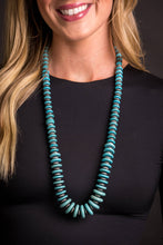 Load image into Gallery viewer, Turquoise and Faux Navajo Pearl Necklace
