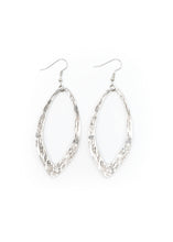 Load image into Gallery viewer, Large Wavy Cut-Out Silver Earring
